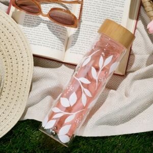 Glass Tumbler with Bamboo Lid